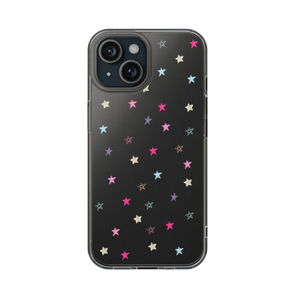 Star Pattern Clear Phone Case