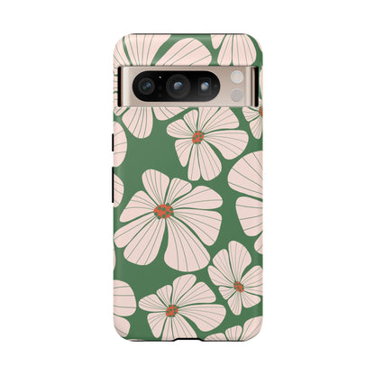 Retro Floral Abstract Phone Case – Vintage 70s & 80s Aesthetic for iPhone & Samsung - JGUS