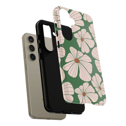 Retro Floral Abstract Phone Case – Vintage 70s & 80s Aesthetic for iPhone & Samsung - JGUS