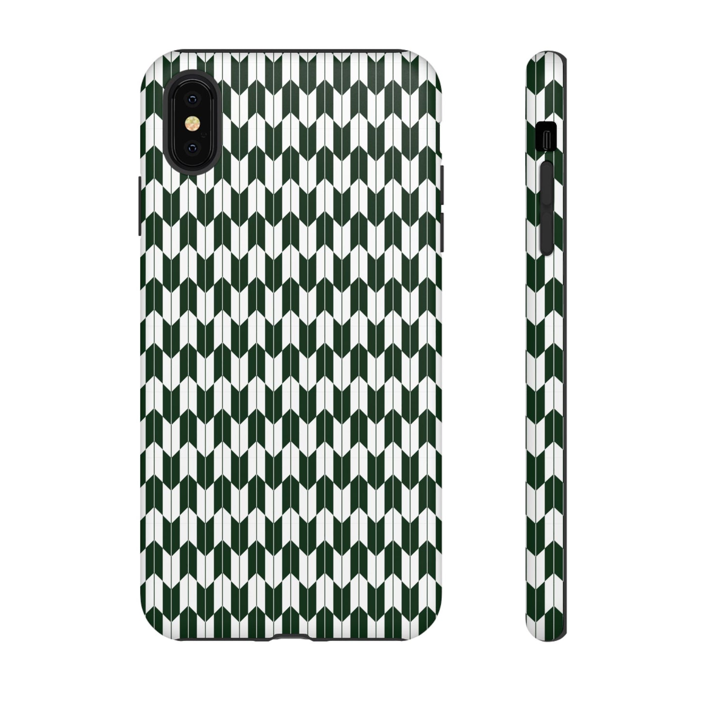 Green Harmony Geometric Phone Case – Durable, Slim, and MagSafe Compatible - JGUS