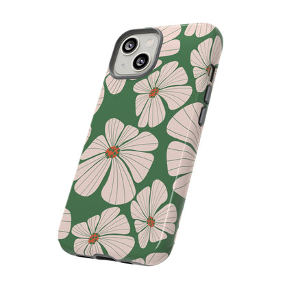 Retro Floral Abstract Phone Case – Vintage 70s & 80s Aesthetic for iPhone & Samsung - JGUS