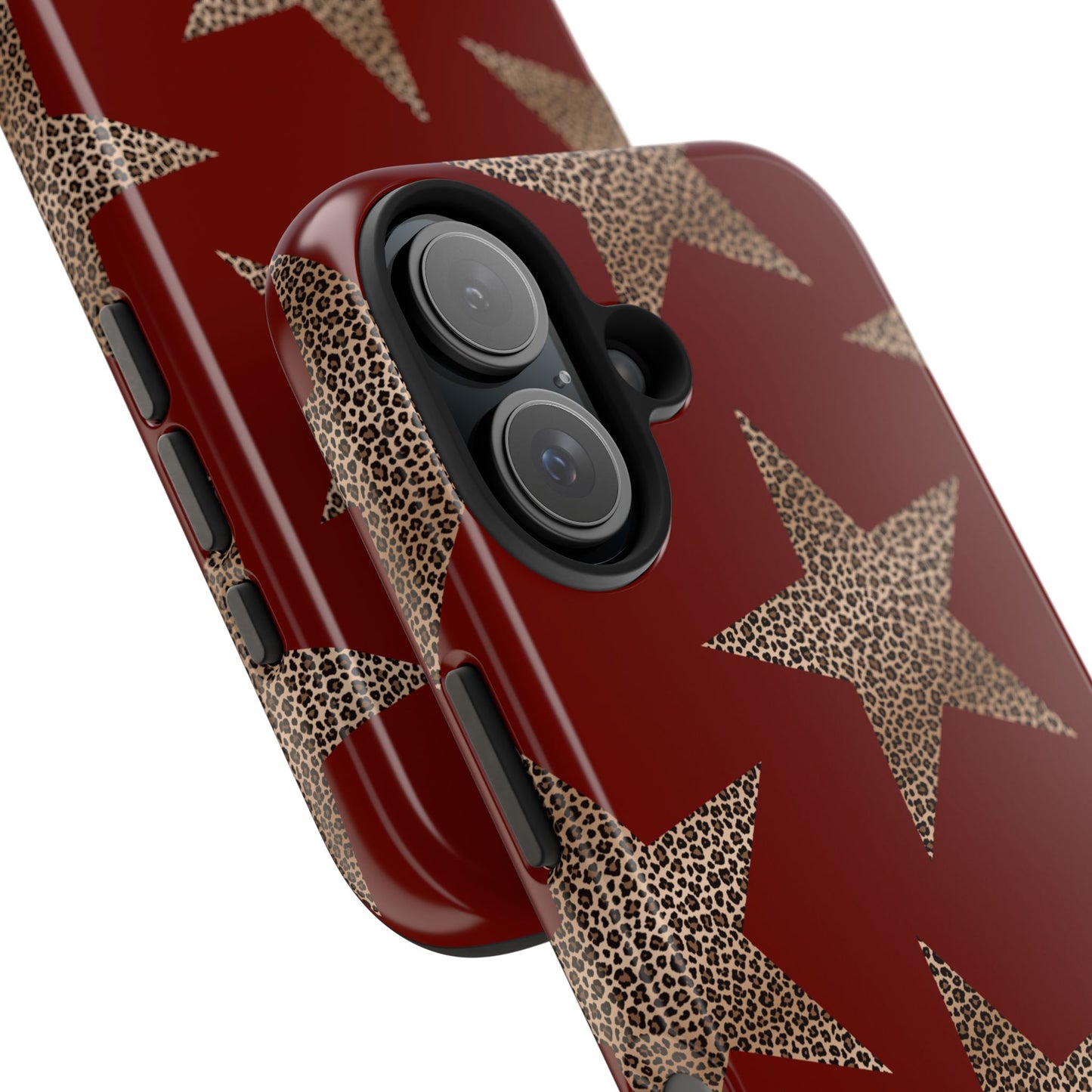 Leopard Star Luxe - Burgundy Edition | Aesthetic Coquette Phone Case for iPhone & Galaxy