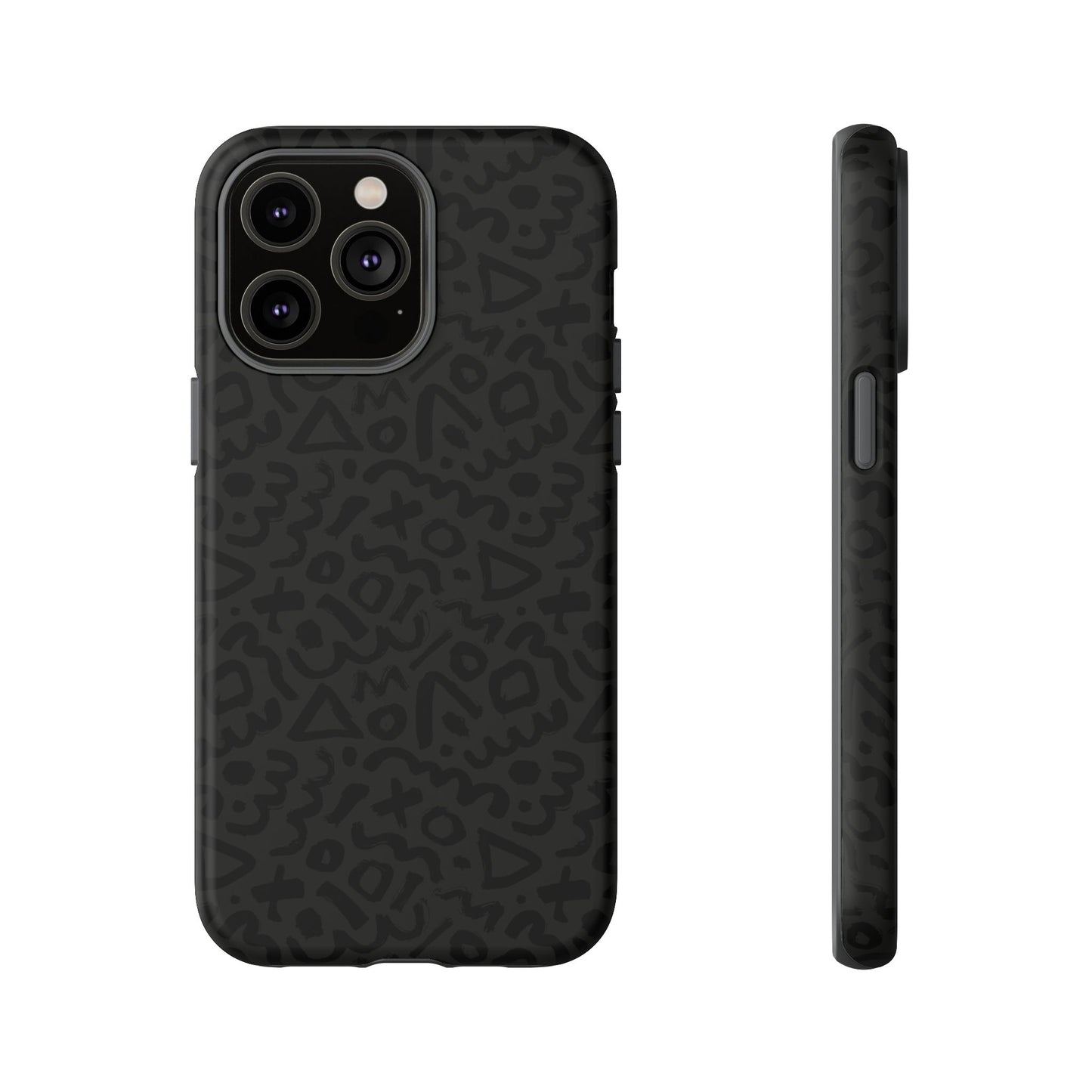 Retro Geometric Vibes Phone Case – 80s 90s Vintage Abstract Pattern for iPhone & Samsung - JGUS