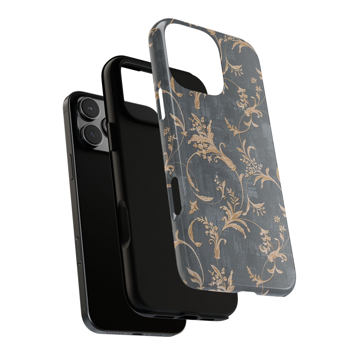 Old-Fashioned Flower Phone Case – Aesthetic Protective Cover for iPhone & Samsung - JGUS