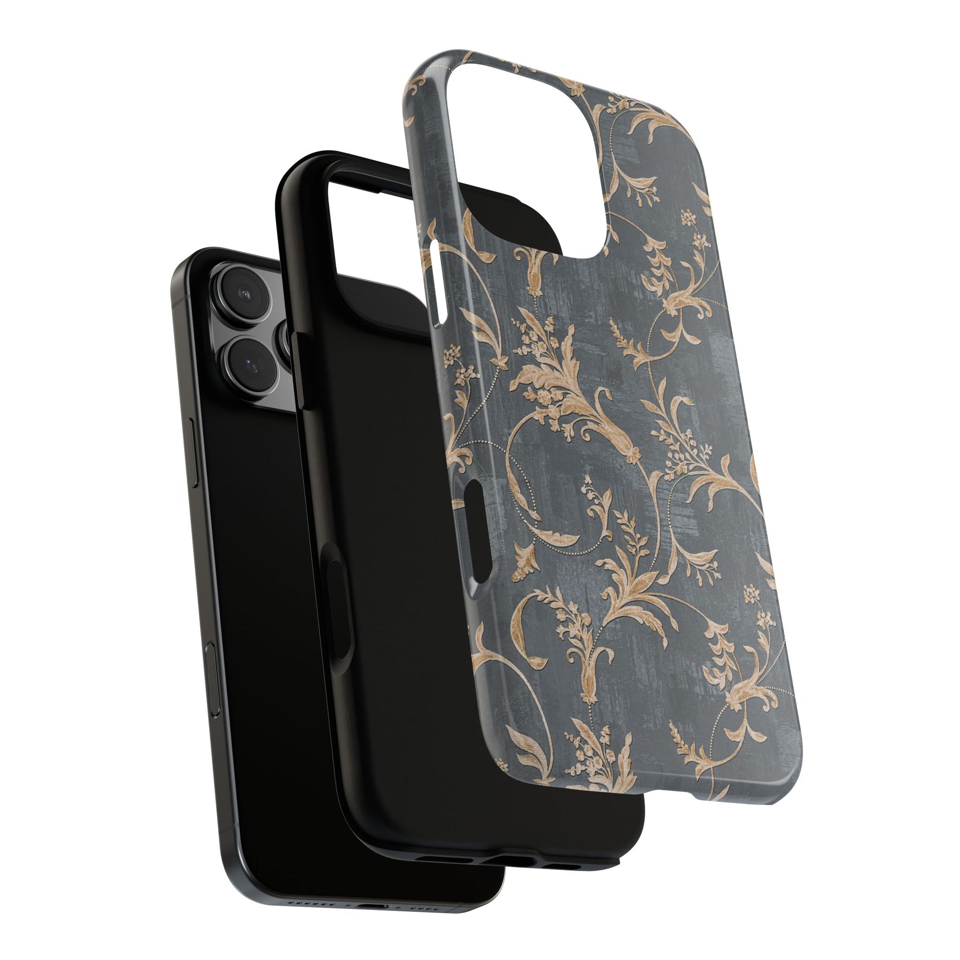 Old-Fashioned Flower Phone Case – Aesthetic Protective Cover for iPhone & Samsung - JGUS