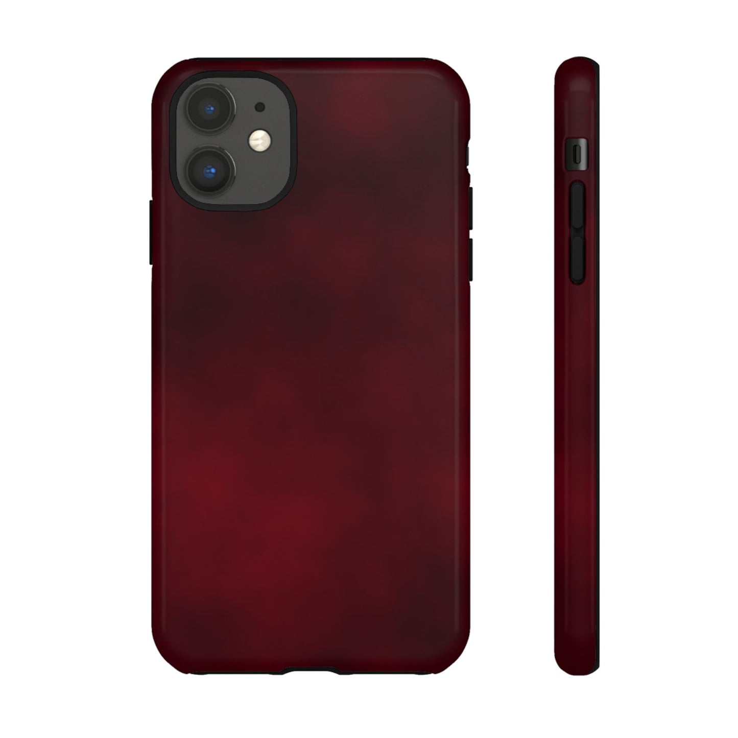 Vintage Burgundy Cherry Phone Case – Elegant Floral Design for iPhone 17 & Samsung Galaxy | Tough Protective Cover - JGUS