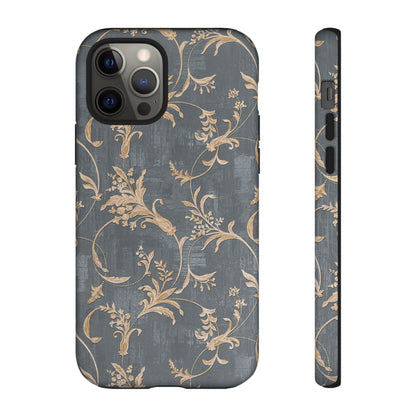 Old-Fashioned Flower Phone Case – Aesthetic Protective Cover for iPhone & Samsung - JGUS