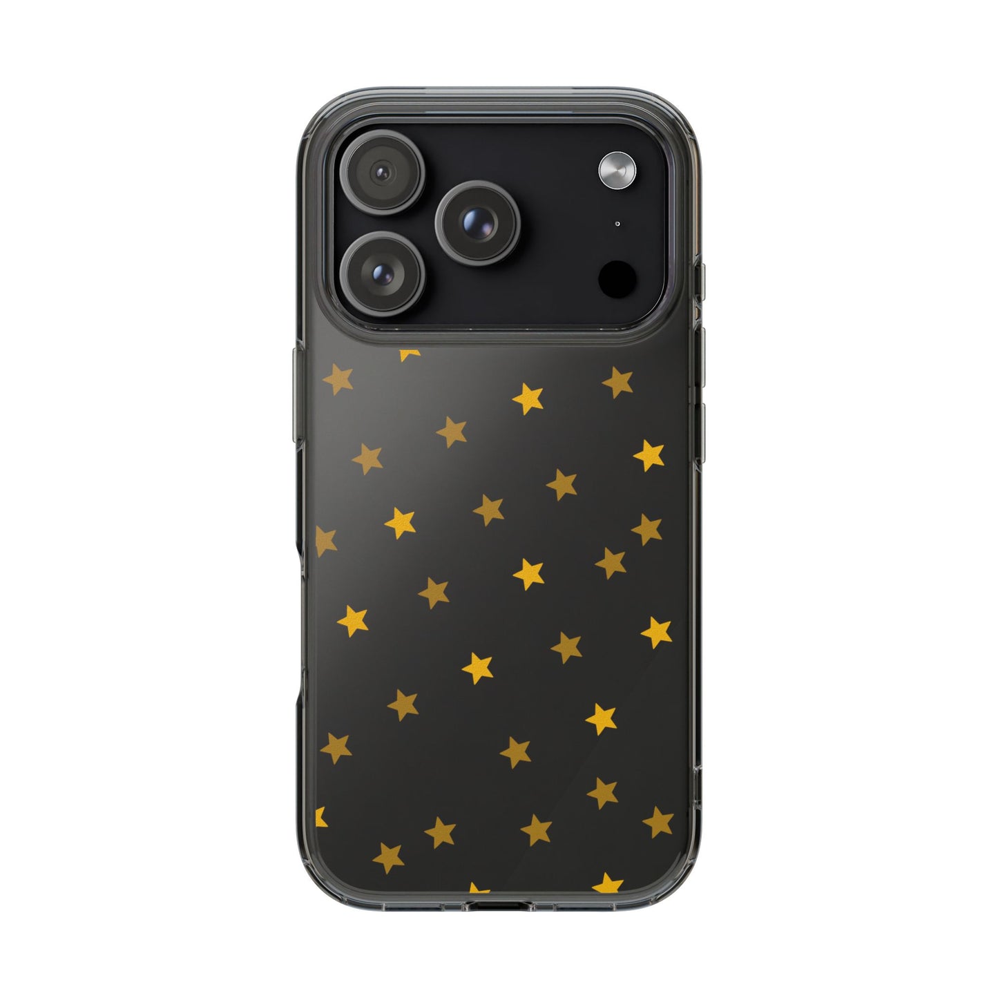 Yellow Stars Clear Phone Case