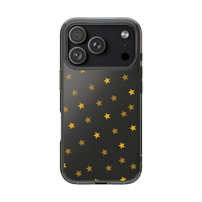 Yellow Stars Clear Phone Case