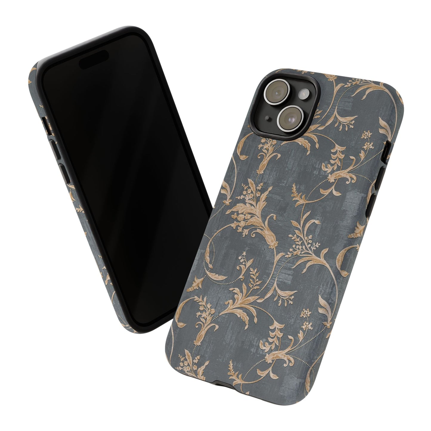 Old-Fashioned Flower Phone Case – Aesthetic Protective Cover for iPhone & Samsung - JGUS