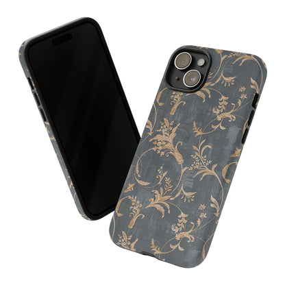 Old-Fashioned Flower Phone Case – Aesthetic Protective Cover for iPhone & Samsung - JGUS