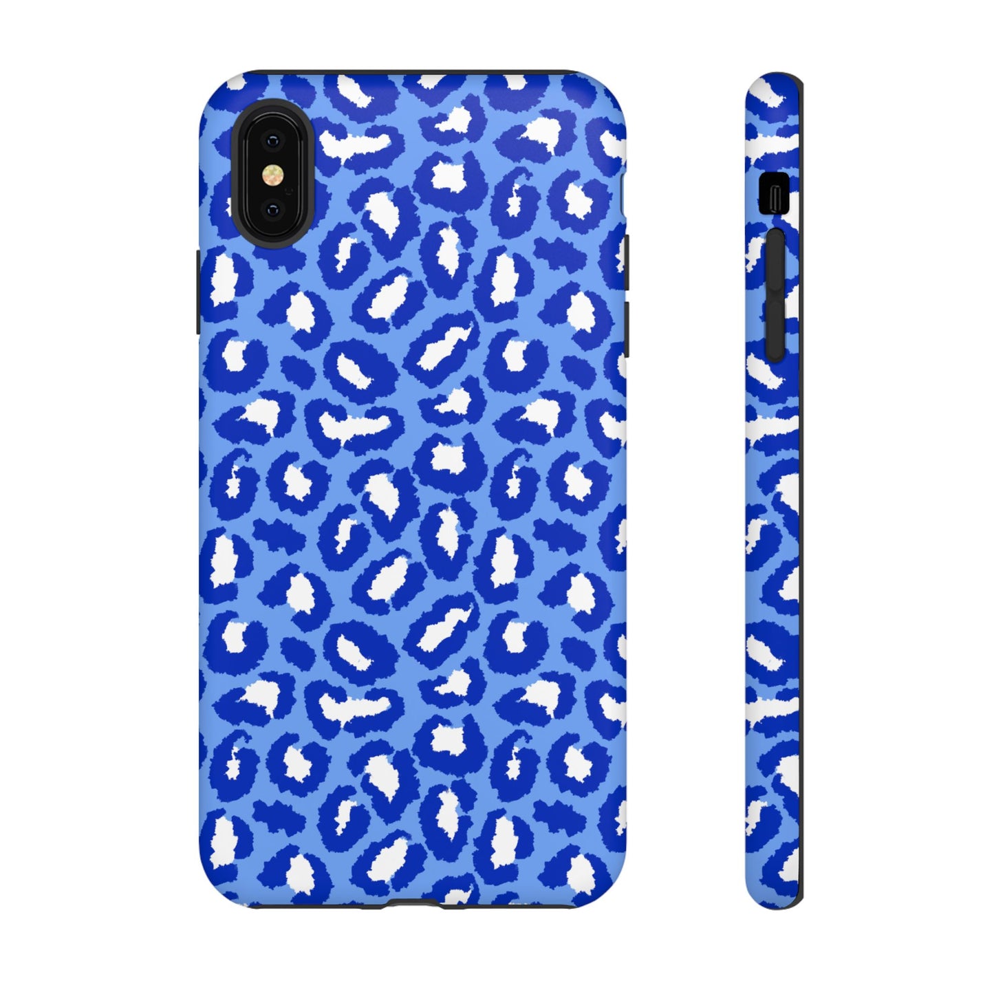 Leopard Vibes - Blue Edition Phone Case for iPhone & Samsung - Stylish & Durable Animal Print Case - JGUS