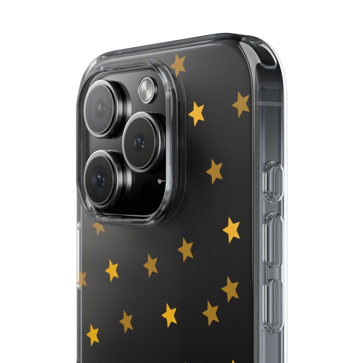 Yellow Stars Clear Phone Case – Stylish, Durable Protection