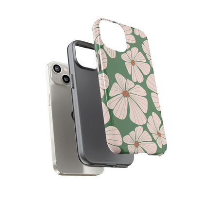 Retro Floral Abstract Phone Case – Vintage 70s & 80s Aesthetic for iPhone & Samsung - JGUS