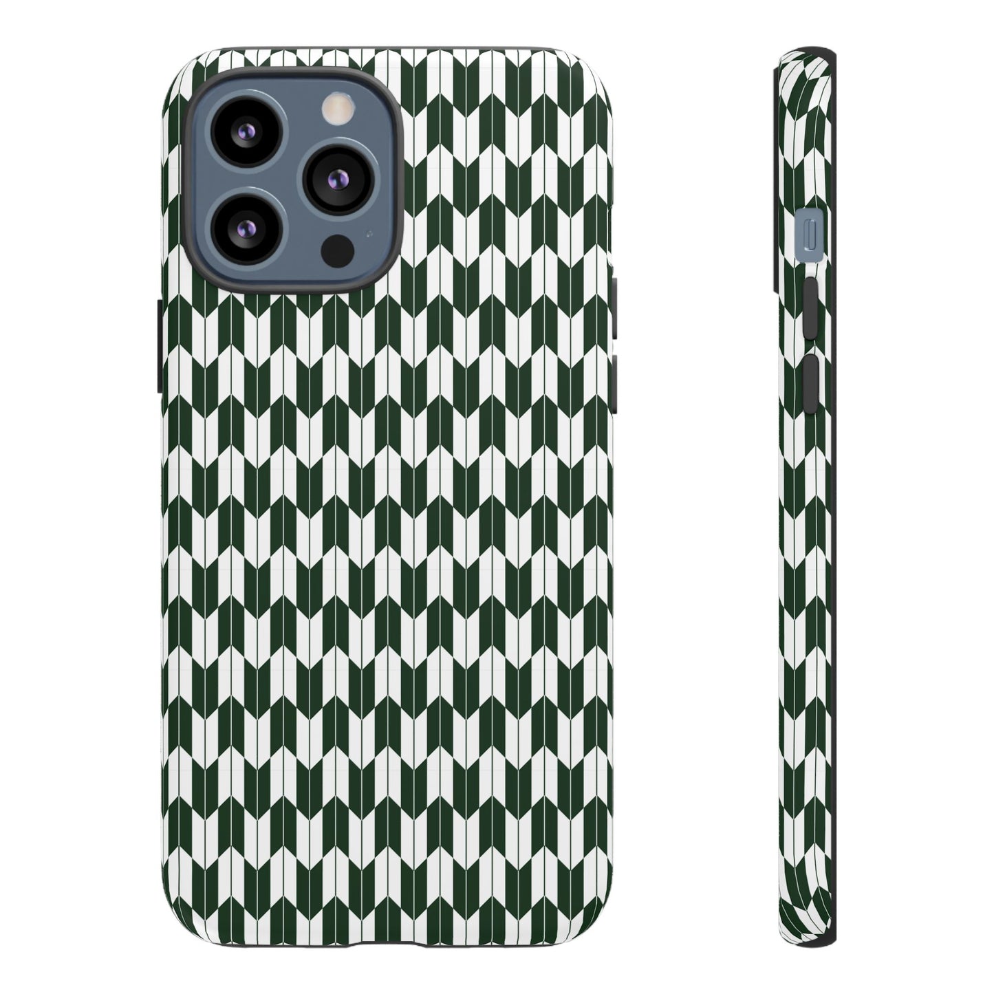 Green Harmony Geometric Phone Case – Durable, Slim, and MagSafe Compatible - JGUS