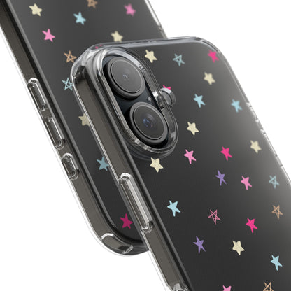 Star Pattern Clear Phone Case