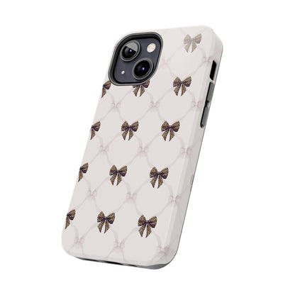 Chic Bow Pattern Phone Case | Elegant Clear Protective Case | Stylish iPhone & Samsung Cover