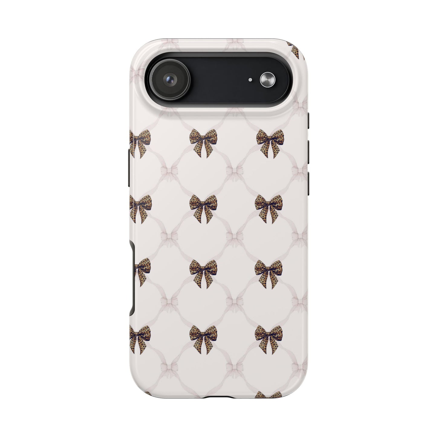 Chic Bow Pattern Phone Case | Elegant Clear Protective Case | Stylish iPhone & Samsung Cover