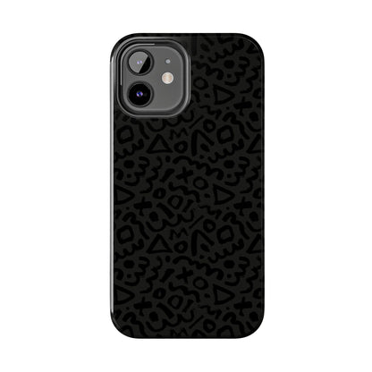 Retro Geometric Vibes Phone Case – 80s 90s Vintage Abstract Pattern for iPhone & Samsung
