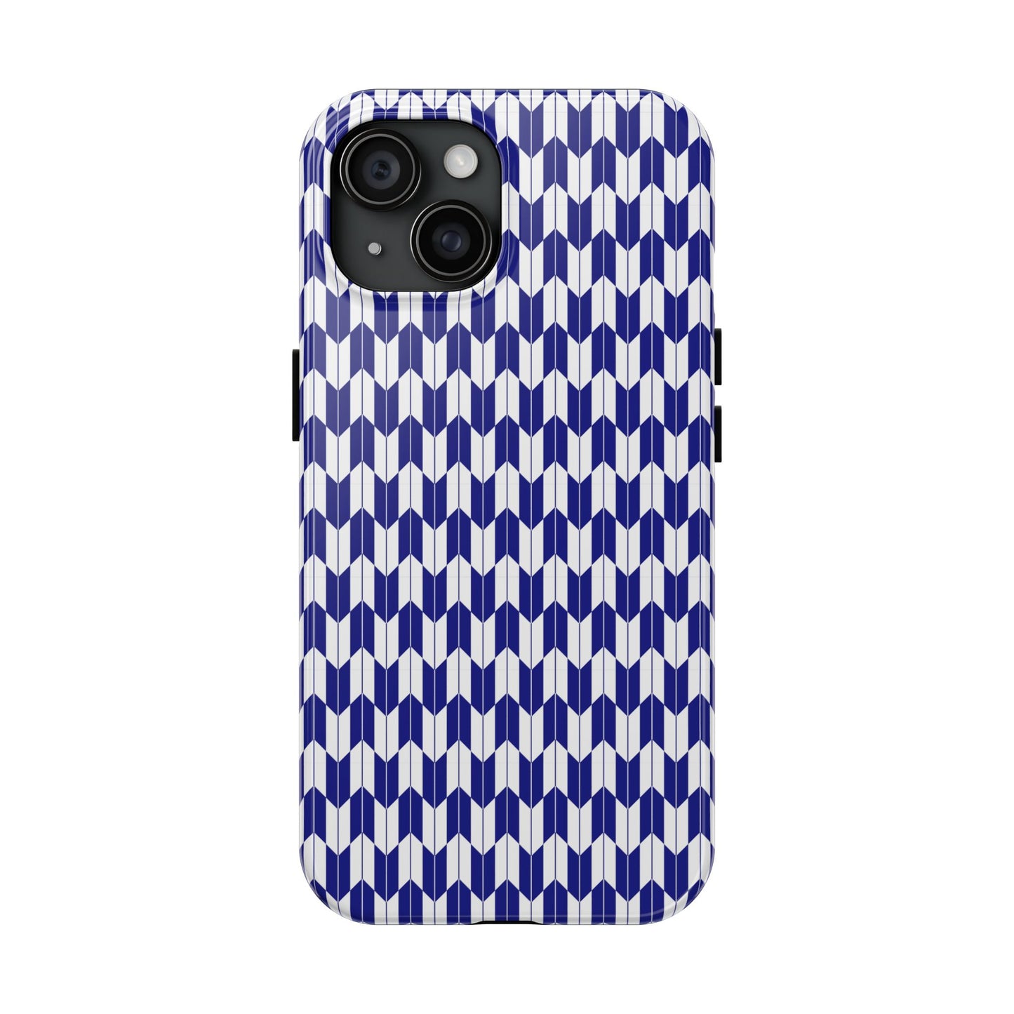 Blue Harmony Geometric Phone Case – Durable, Slim, and MagSafe Compatible