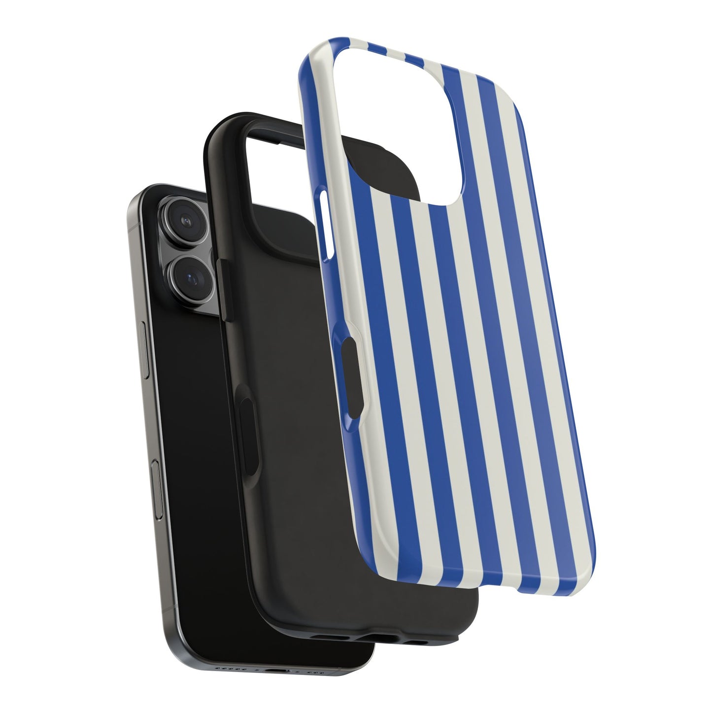 Blue White Striped Phone Case