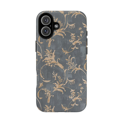 Old-Fashioned Flower Phone Case – Aesthetic Protective Cover for iPhone & Samsung - JGUS