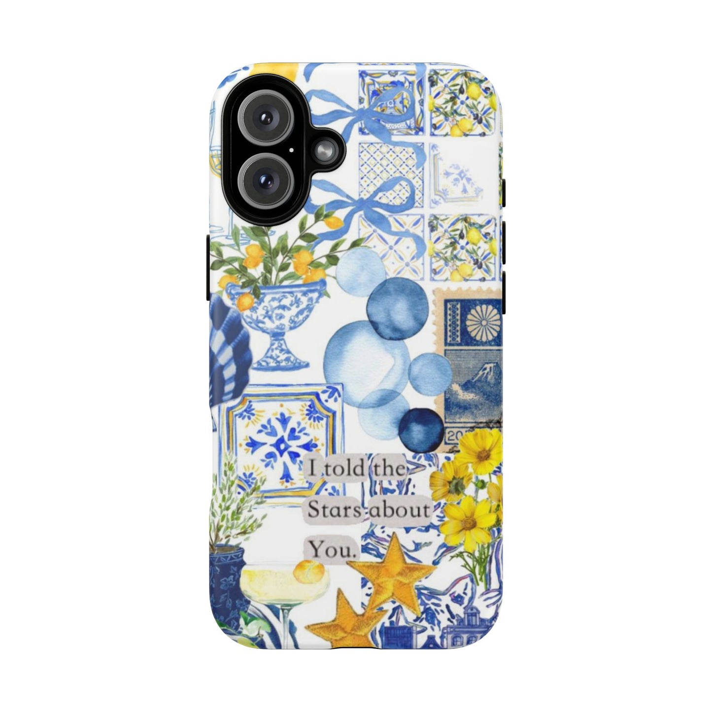 Lemon summertime collage Phone Case