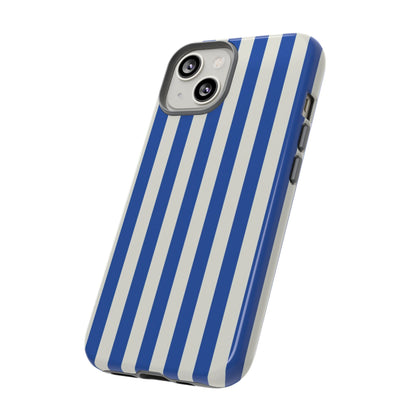 Title: Blue & White Stripe Phone Case – Classic Nautical Pattern for iPhone & Samsung - JGUS