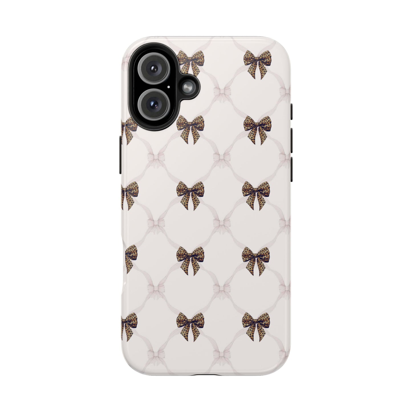 Chic Bow Pattern Phone Case | Elegant Clear Protective Case | Stylish iPhone & Samsung Cover