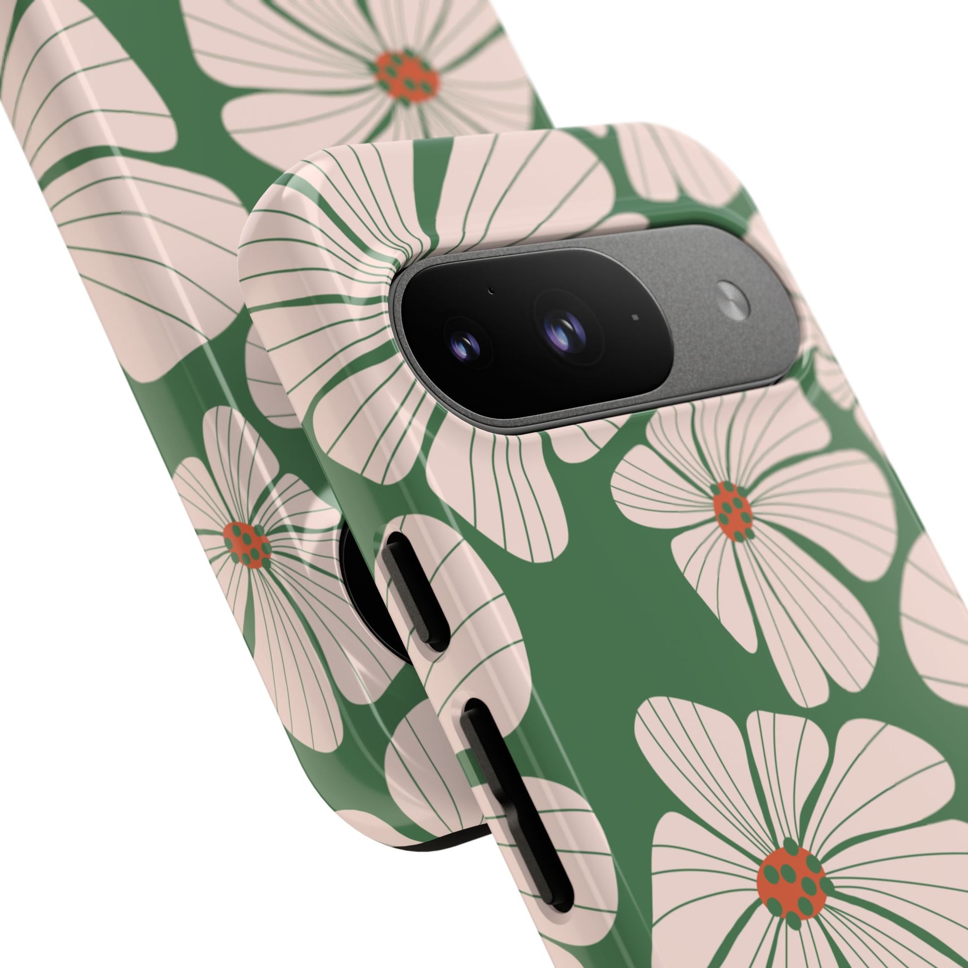 Retro Floral Abstract Phone Case – Vintage 70s & 80s Aesthetic for iPhone & Samsung - JGUS