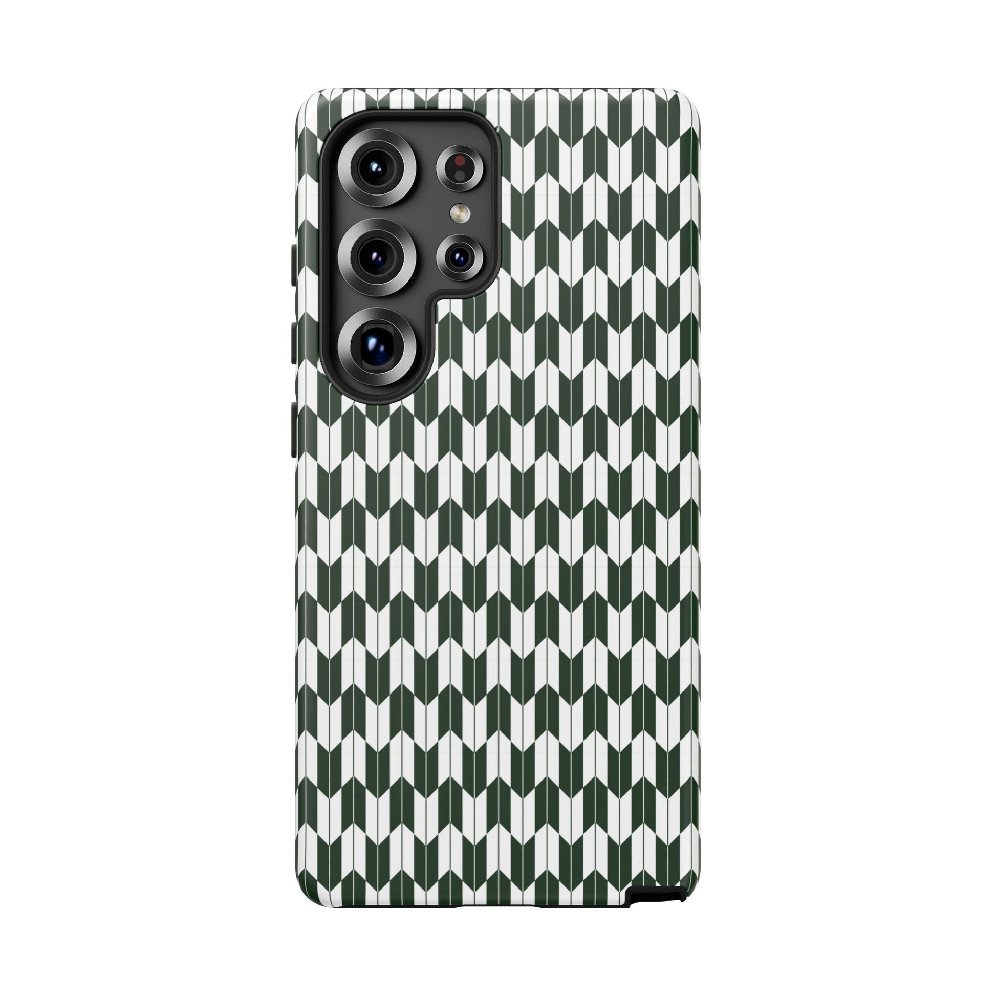 Green Harmony Geometric Phone Case – Durable, Slim, and MagSafe Compatible - JGUS