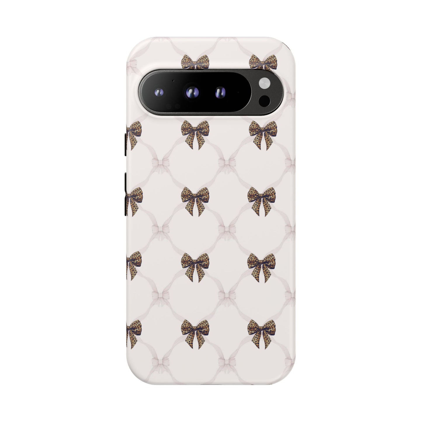 Chic Bow Pattern Phone Case | Elegant Clear Protective Case | Stylish iPhone & Samsung Cover - JGUS