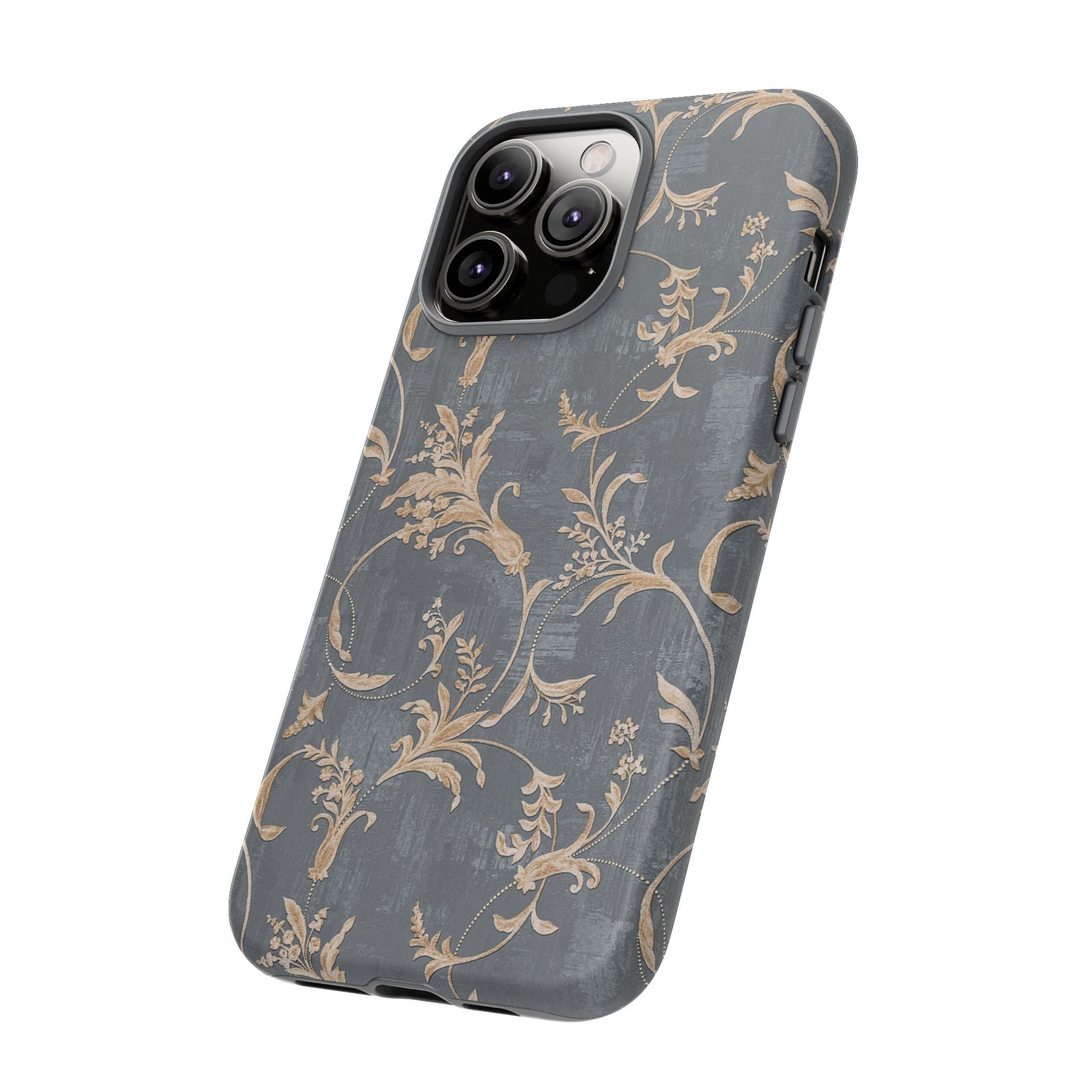 Old-Fashioned Flower Phone Case – Aesthetic Protective Cover for iPhone & Samsung - JGUS