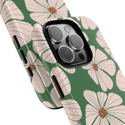 Retro Floral Abstract Phone Case – Vintage 70s & 80s Aesthetic for iPhone & Samsung - JGUS