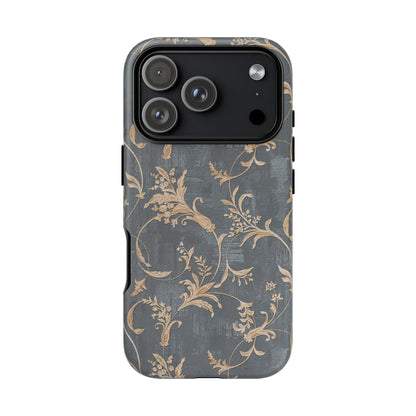 Old-Fashioned Flower Phone Case – Aesthetic Protective Cover for iPhone & Samsung - JGUS