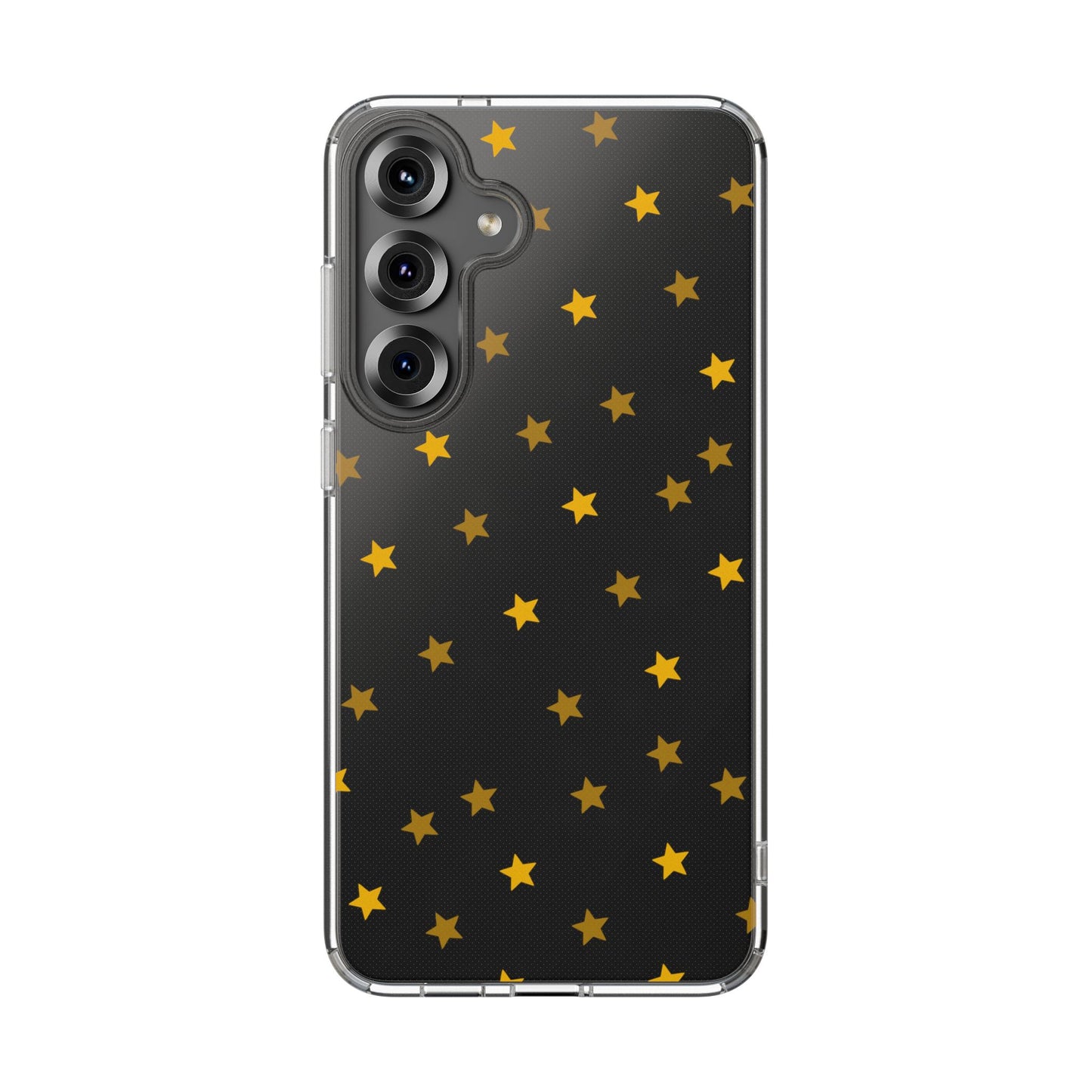 Yellow Stars Clear Phone Case