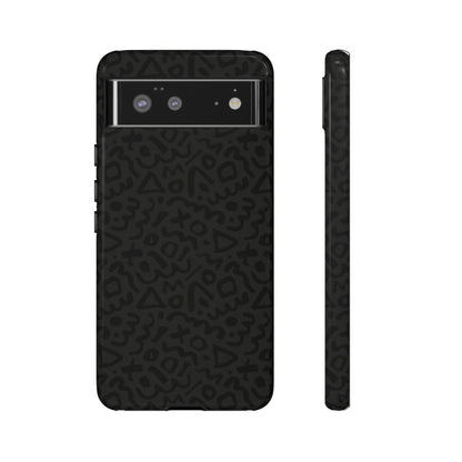 Retro Geometric Vibes Phone Case – 80s 90s Vintage Abstract Pattern for iPhone & Samsung - JGUS