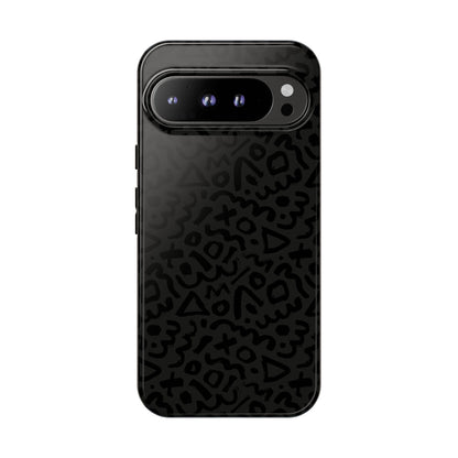 Retro Geometric Vibes Phone Case – 80s 90s Vintage Abstract Pattern for iPhone & Samsung - JGUS
