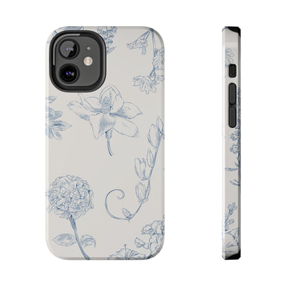 Jasmine Sketch Phone Case – Artistic Design, Slim, Durable & MagSafe Compatible