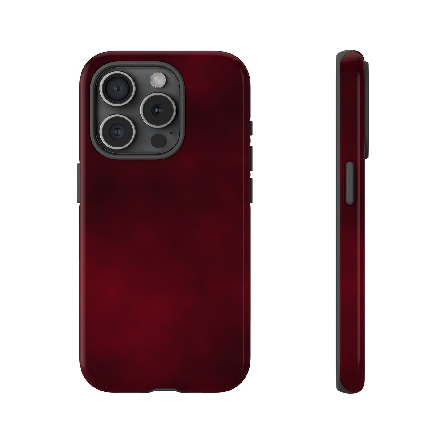 Vintage Burgundy Cherry Phone Case – Elegant Floral Design for iPhone 17 & Samsung Galaxy | Tough Protective Cover - JGUS