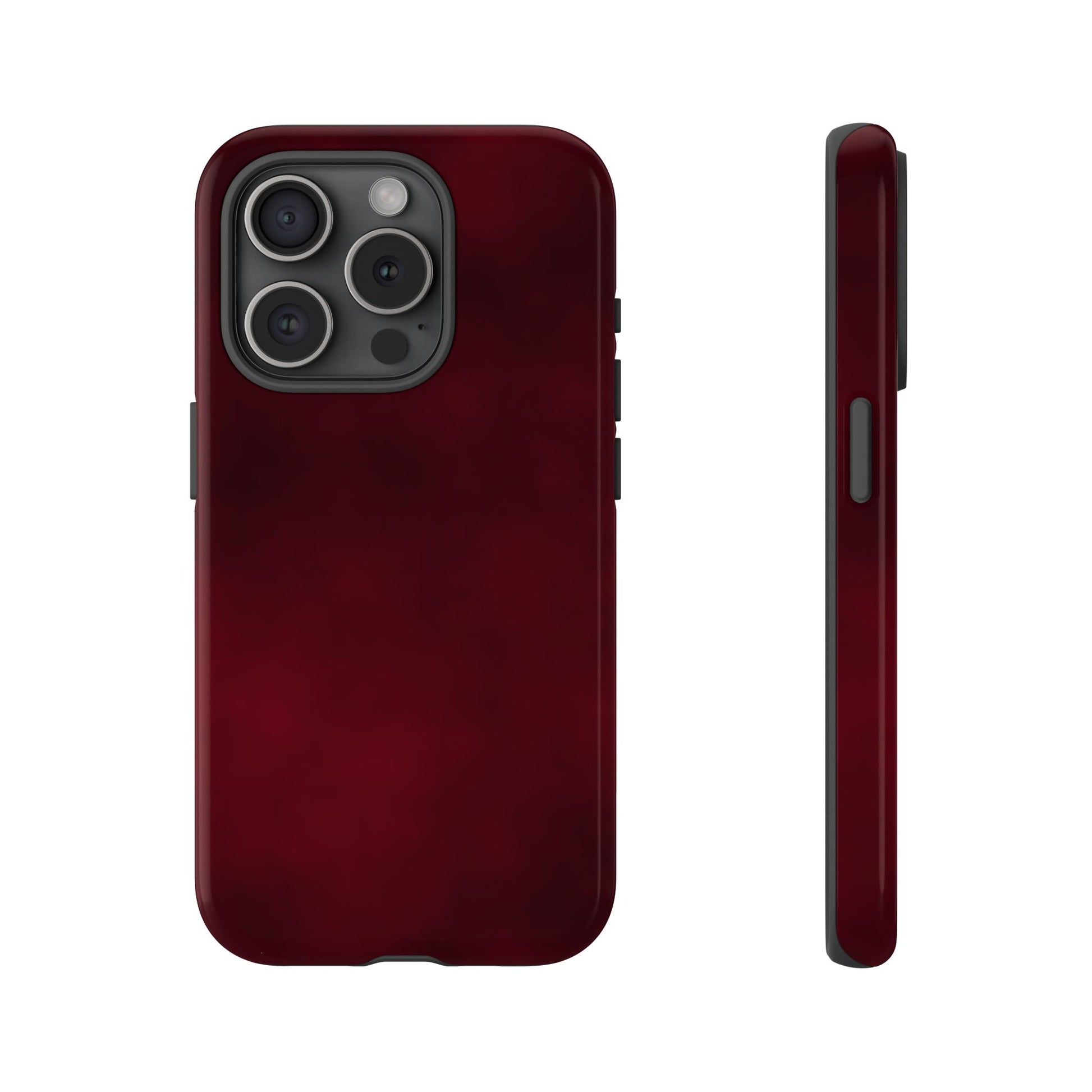 Vintage Burgundy Cherry Phone Case – Elegant Floral Design for iPhone 17 & Samsung Galaxy | Tough Protective Cover - JGUS