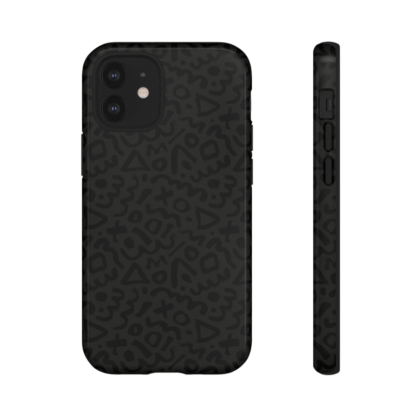 Retro Geometric Vibes Phone Case – 80s 90s Vintage Abstract Pattern for iPhone & Samsung - JGUS