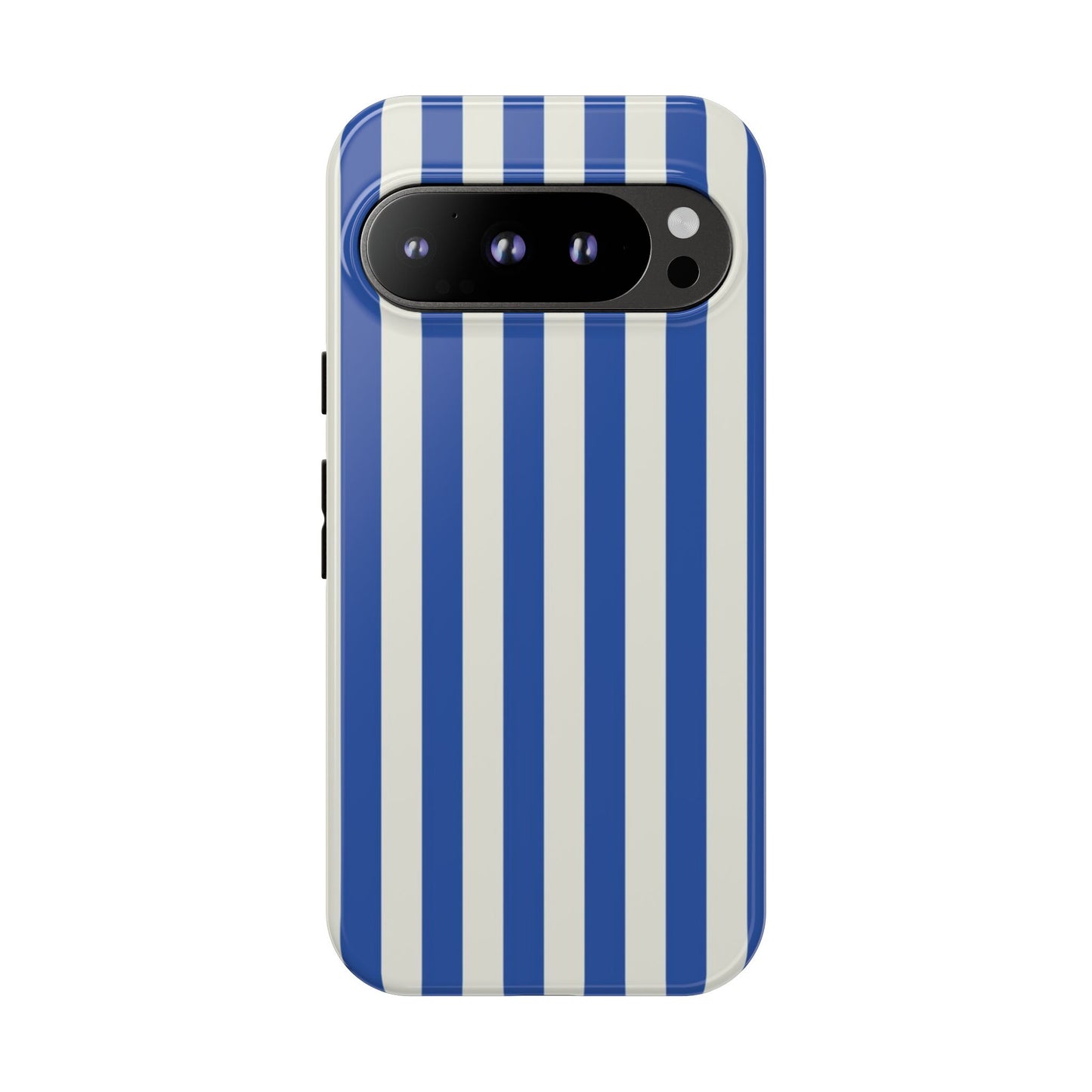 Title: Blue & White Stripe Phone Case – Classic Nautical Pattern for iPhone & Samsung - JGUS