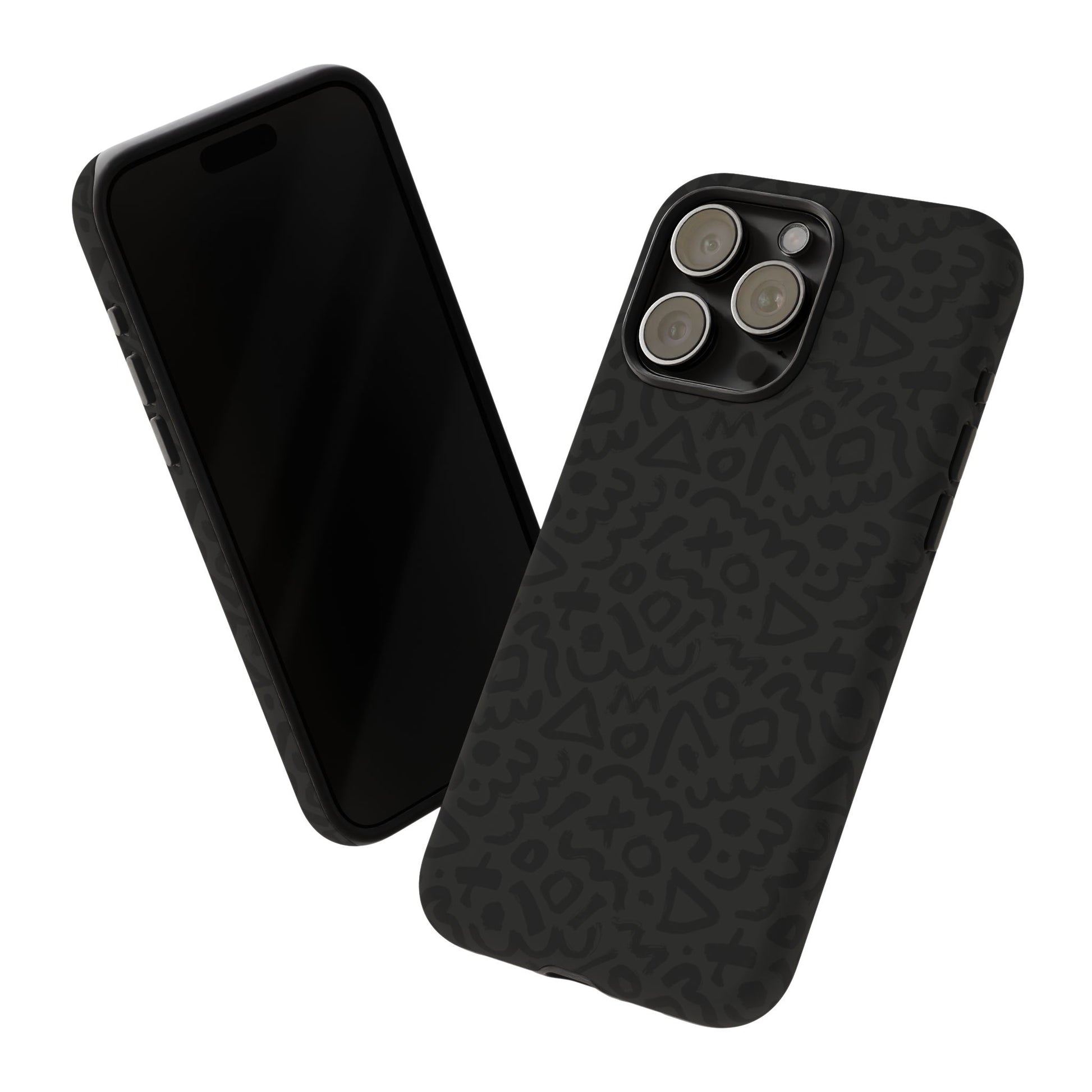 Retro Geometric Vibes Phone Case – 80s 90s Vintage Abstract Pattern for iPhone & Samsung - JGUS
