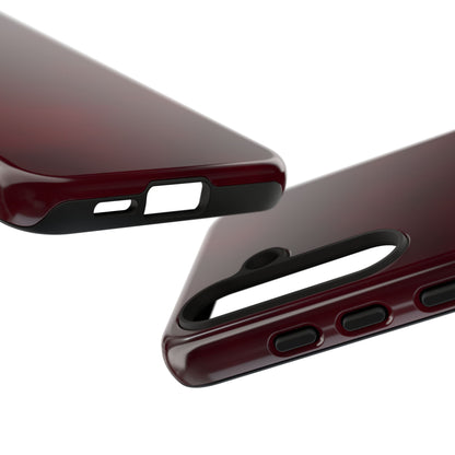 Vintage Burgundy Cherry Phone Case – Elegant Floral Design for iPhone 17 & Samsung Galaxy | Tough Protective Cover - JGUS