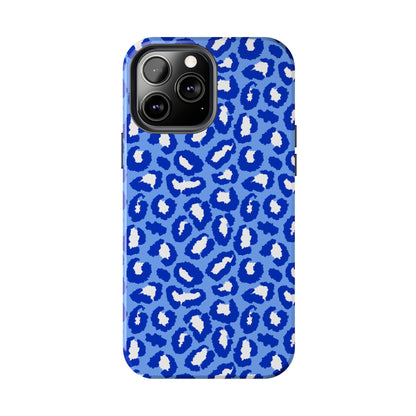 Leopard Vibes - Blue Edition Phone Case for iPhone & Samsung - Stylish & Durable Animal Print Case