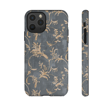 Old-Fashioned Flower Phone Case – Aesthetic Protective Cover for iPhone & Samsung - JGUS