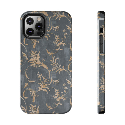 Old-Fashioned Flower Phone Case – Aesthetic Protective Cover for iPhone & Samsung