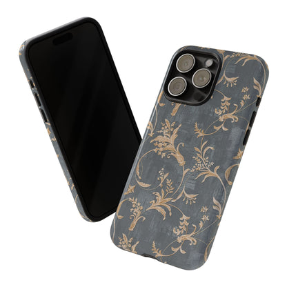 Old-Fashioned Flower Phone Case – Aesthetic Protective Cover for iPhone & Samsung - JGUS