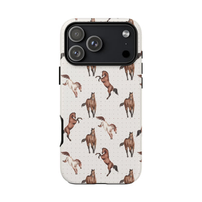 Wild Mustang Horse Pattern Phone Case – Stylish, Protective & Eco-Friendly - JGUS